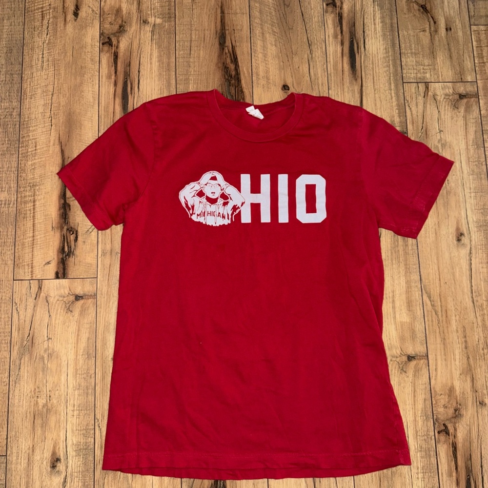 Red Ohio State Graphic T-Shirt